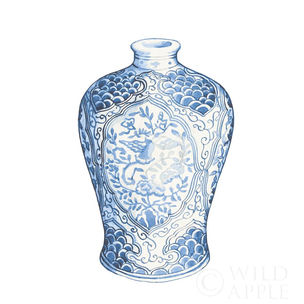 Ginger Jar I on White Poster Print by Wild Apple Portfolio - Item # VARPDX41837